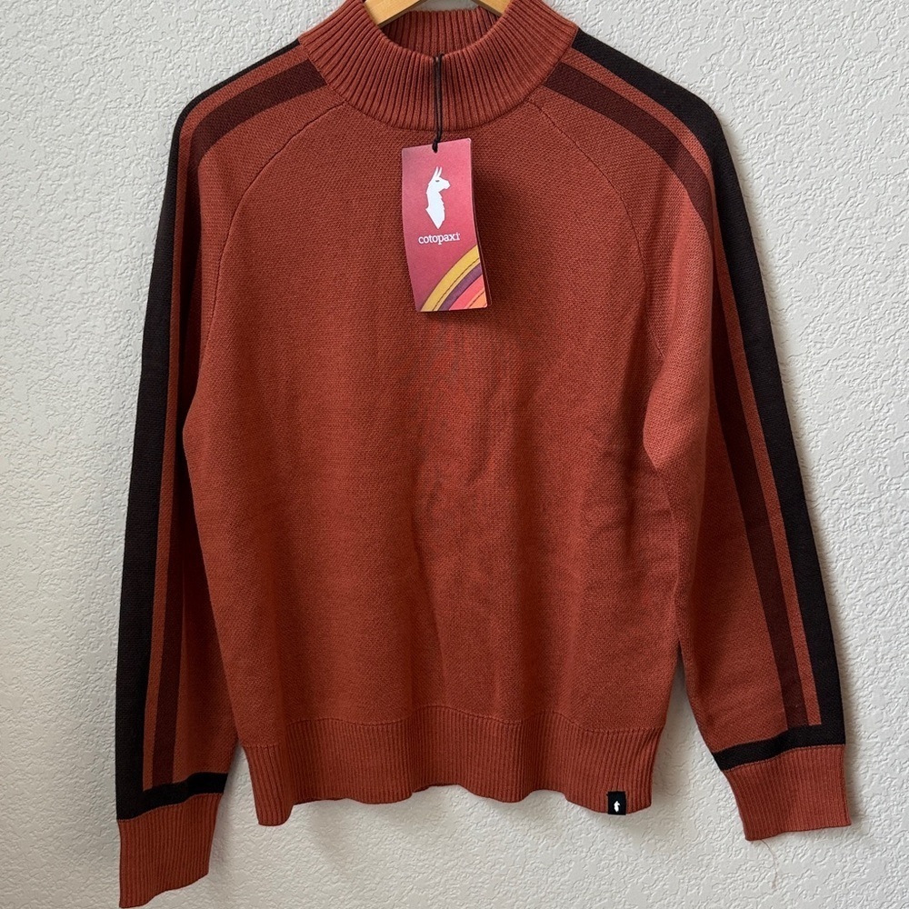 Cotopaxi Libre Mock Sweater Faded Brick Orange Brown size Medium NWT - Picture 4 of 10